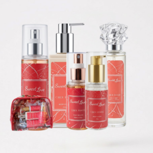 KIT COMPLETO SWEET LOVE - Body Splash 60ml E 200ML - Body Cream 60ml E 250 ML Hair Mist 30ml